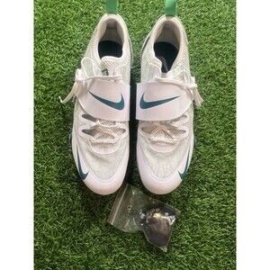 Nike Pole Vault Elite White/Spruce Green Men’s Size 10.5 NWOB FZ9649-100 Spikes
